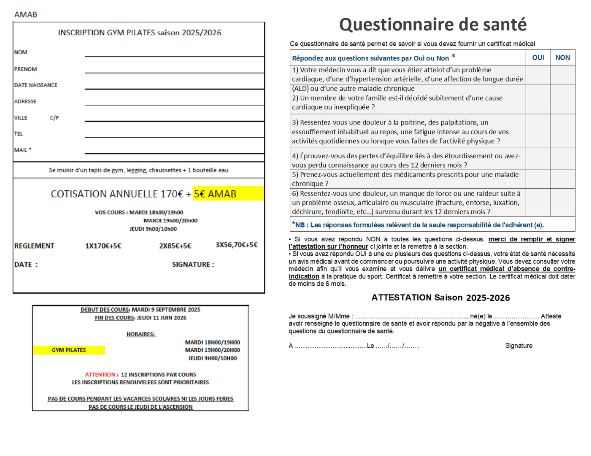 Inscript sante2025 2026